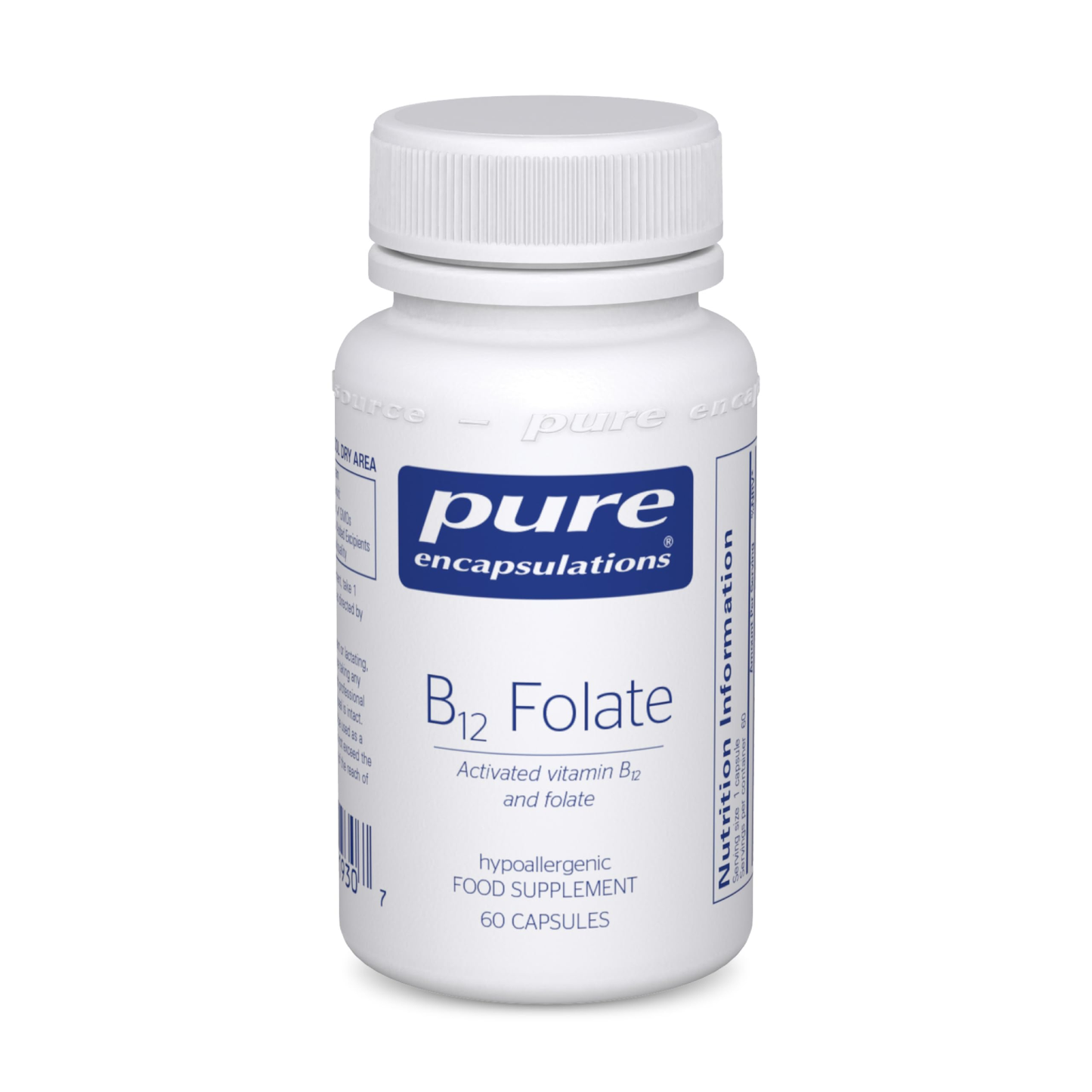 Pure Encapsulations B12 Folate - 60 Capsules