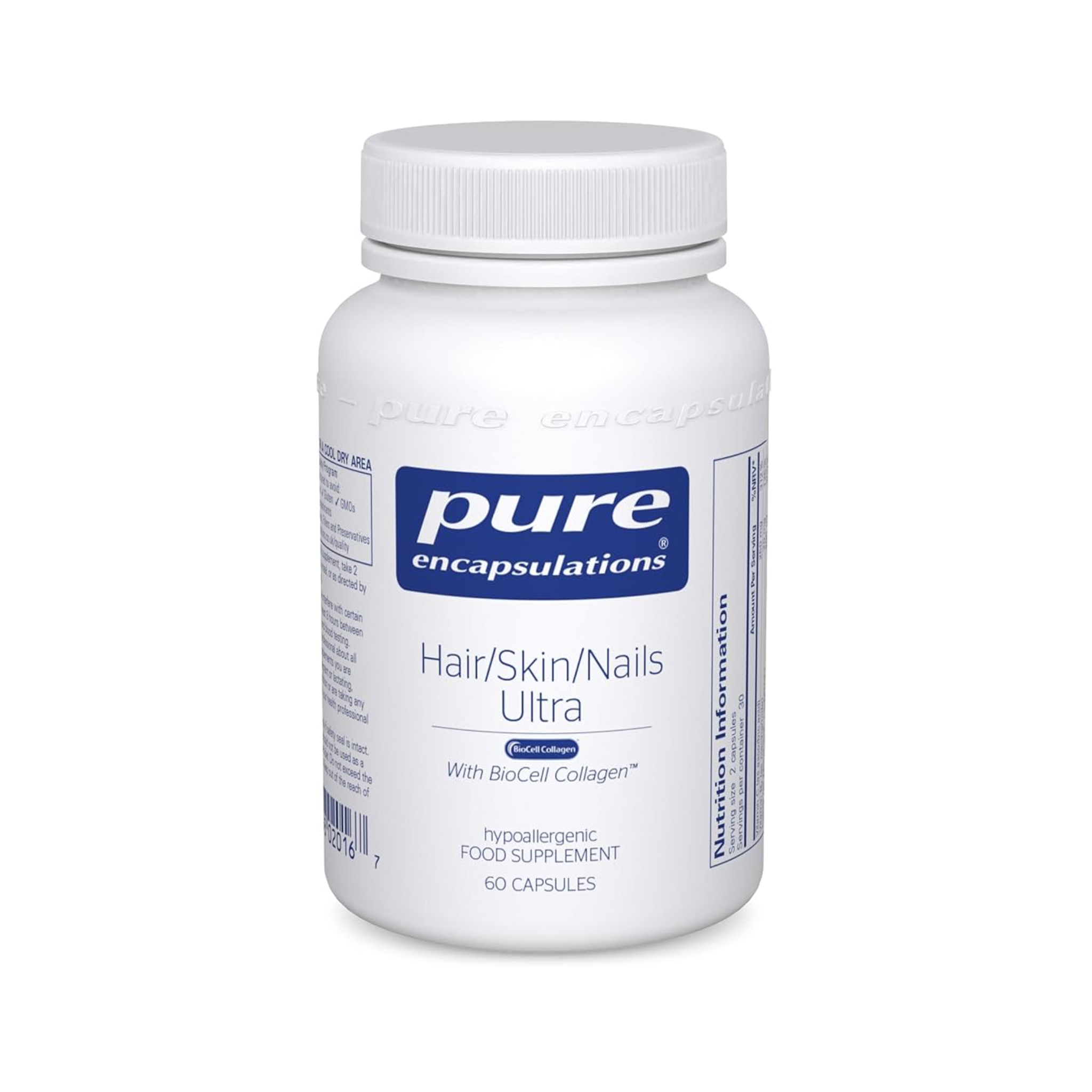 Pure Encapsulations Hair Skin Nails BioCell Collagen 60 Caps | ZEN ...