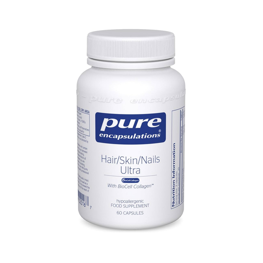 Pure Encapsulations Hair Skin Nails Ultra with Biocell Collagen 60 Capsules