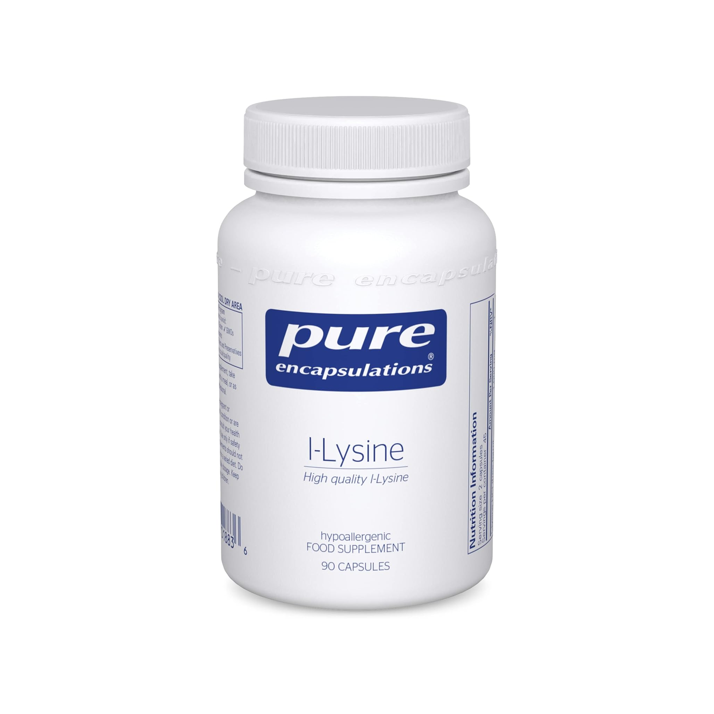 Pure Encapsulations l-Lysine, 90 Capsules