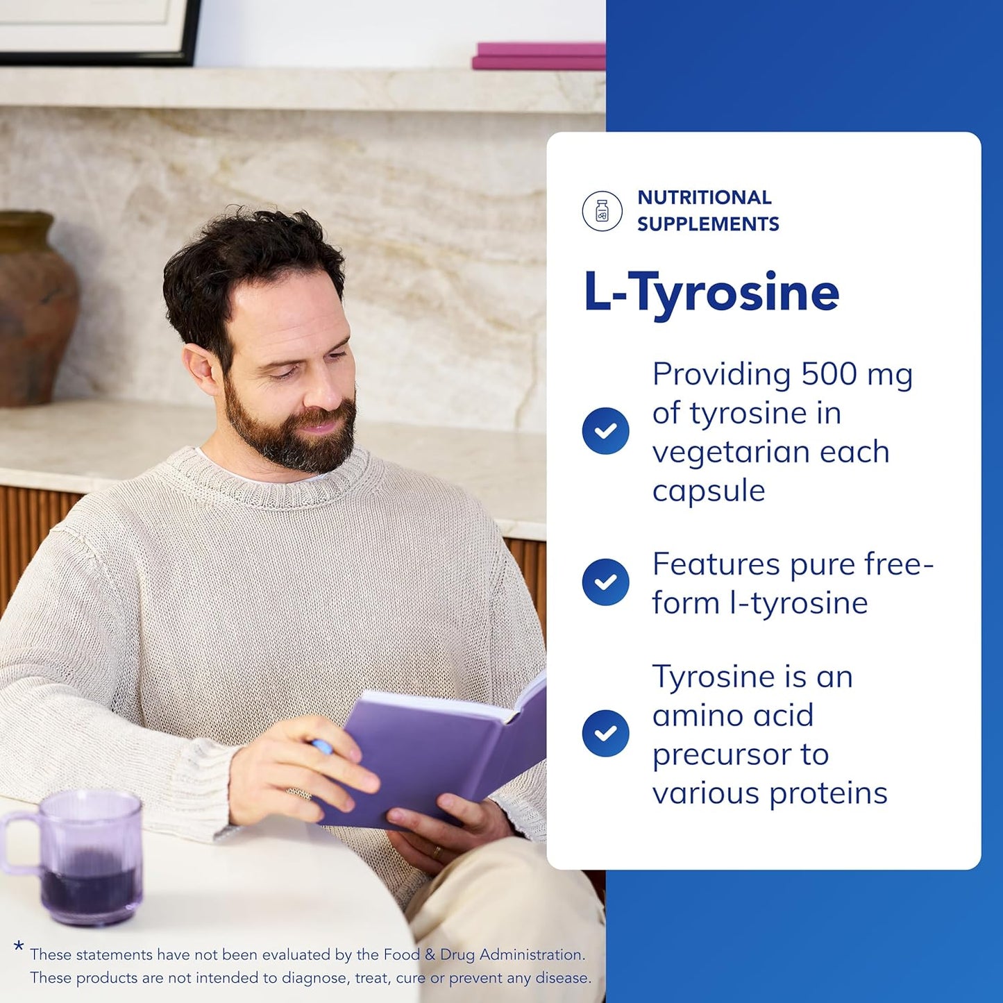 Pure Encapsulations L-Tyrosine 500mg 90 Capsules