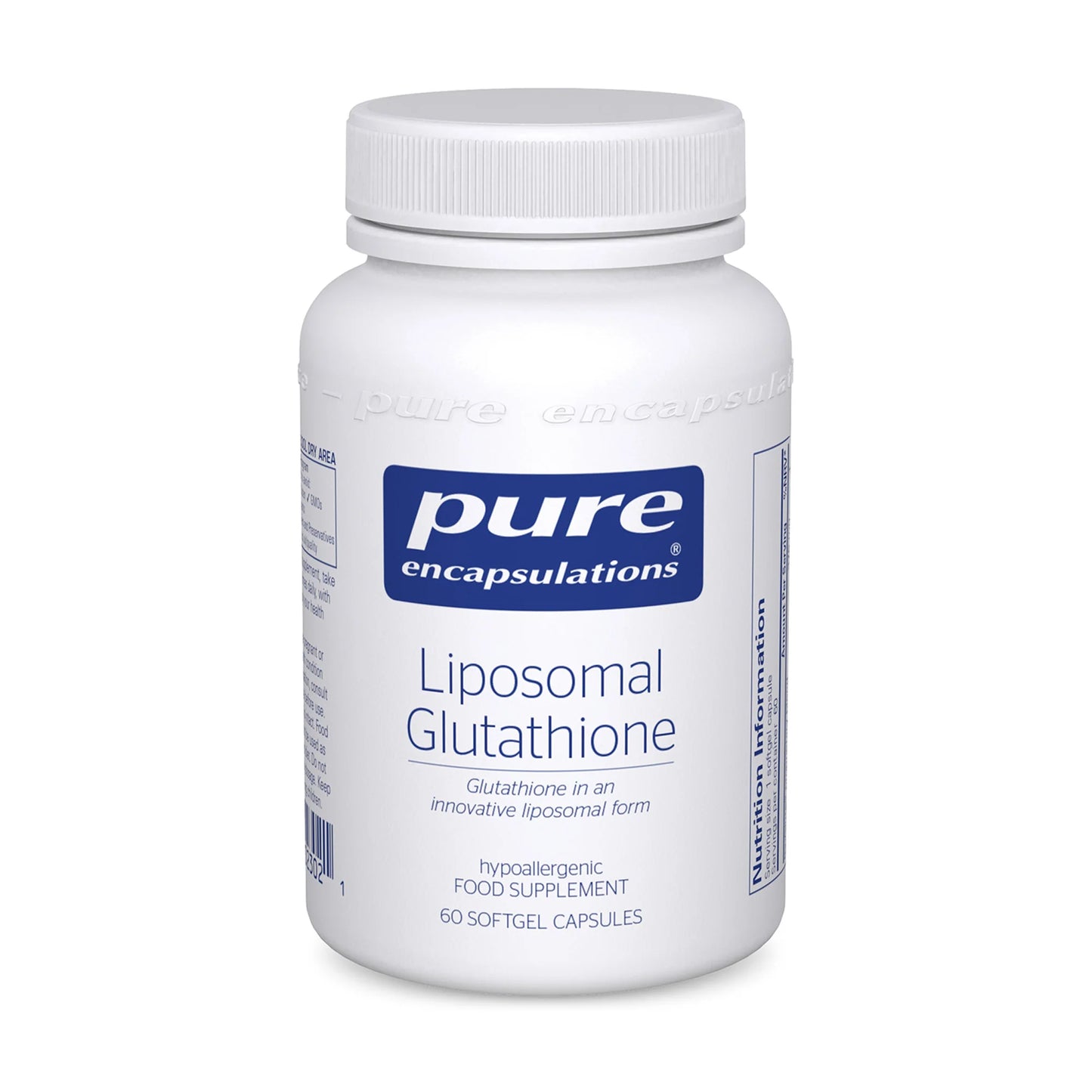 Pure Encapsulations Liposomal Glutathione, 60 Soft Gels Capsules