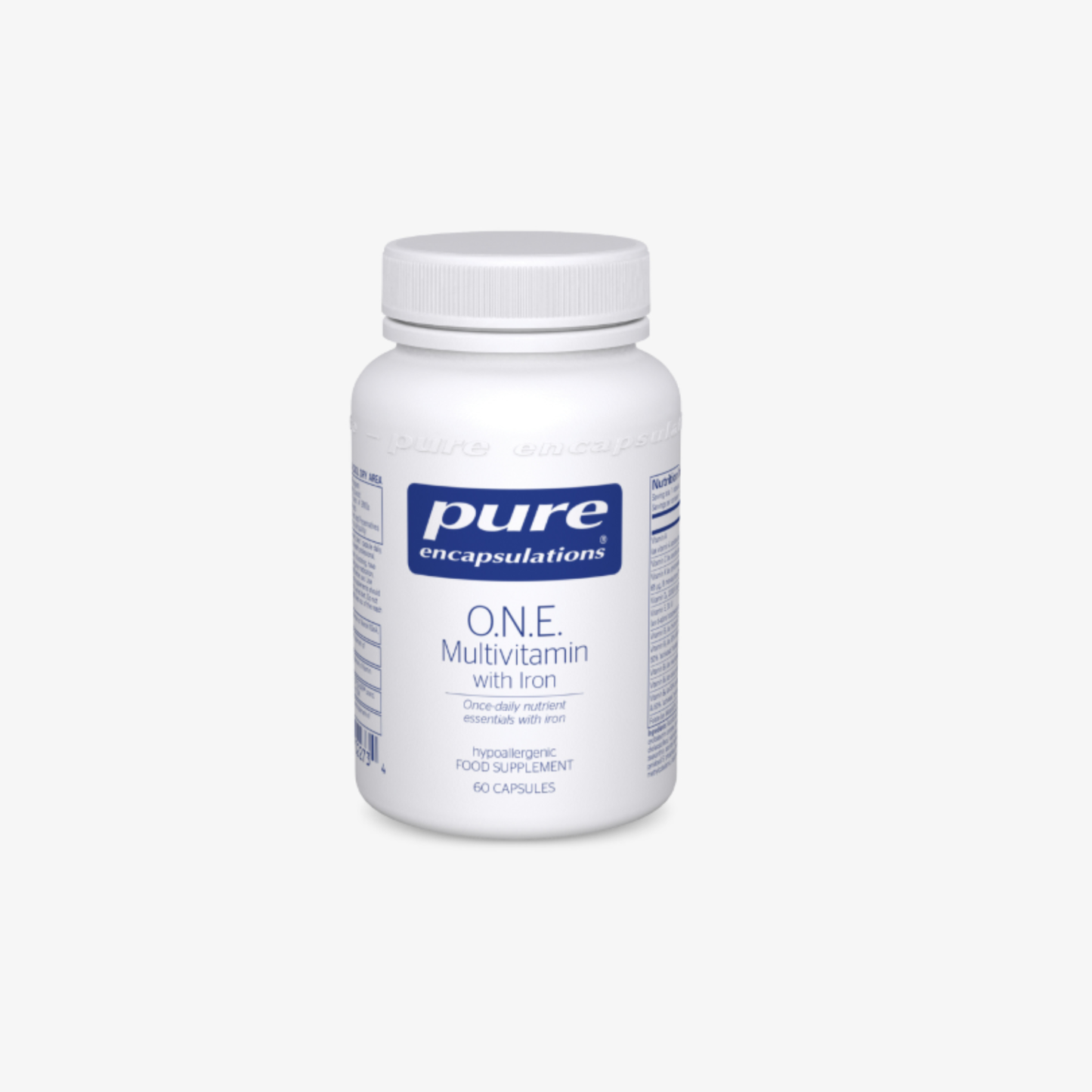 Pure Encapsulations O.N.E. Multivitamin With Iron 60 Capsules