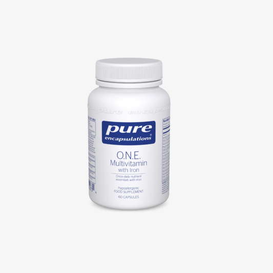 Pure Encapsulations O.N.E. Multivitamin With Iron 60 Capsules