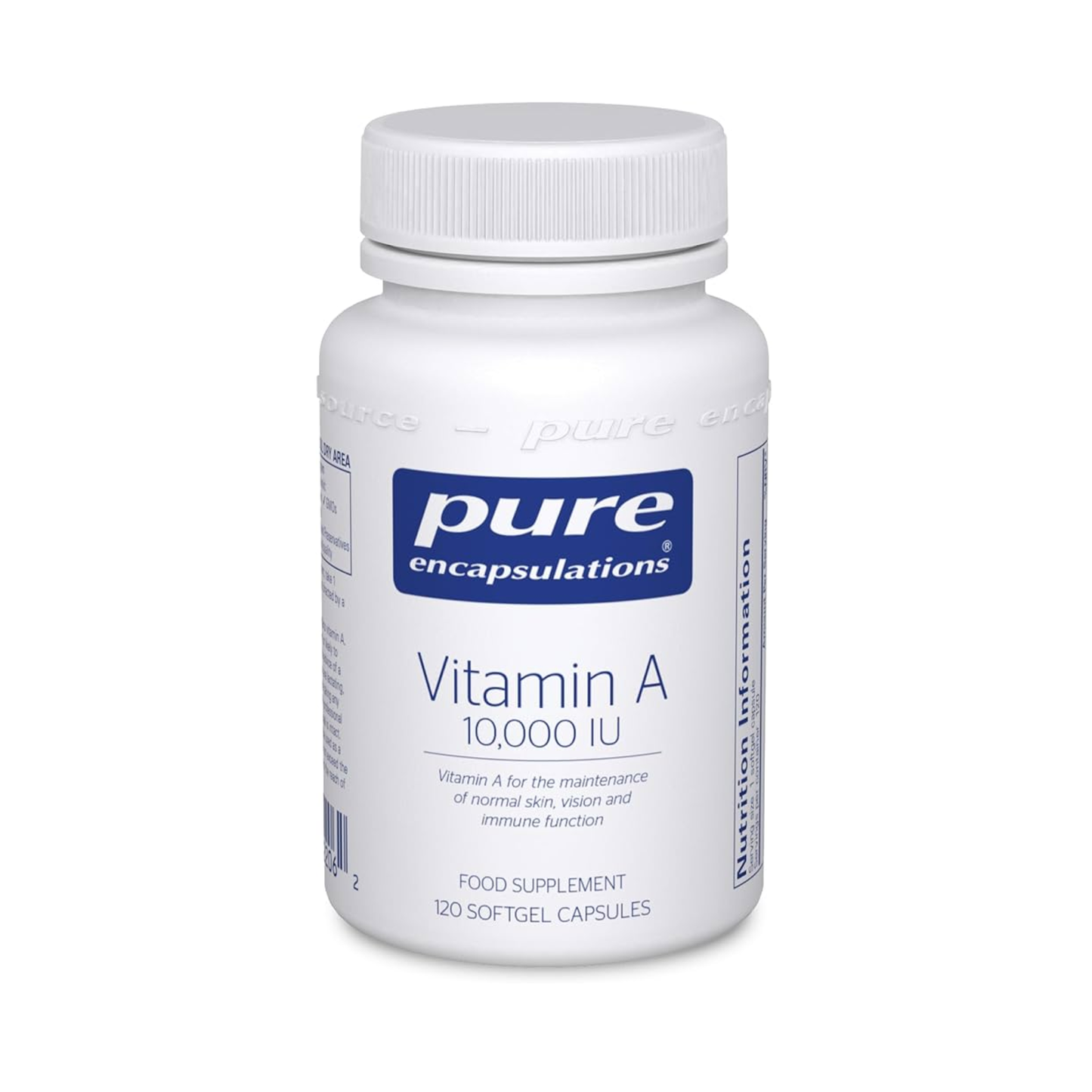 Pure Encapsulations Vitamin A 10000iu - 120 Softgel Capsules