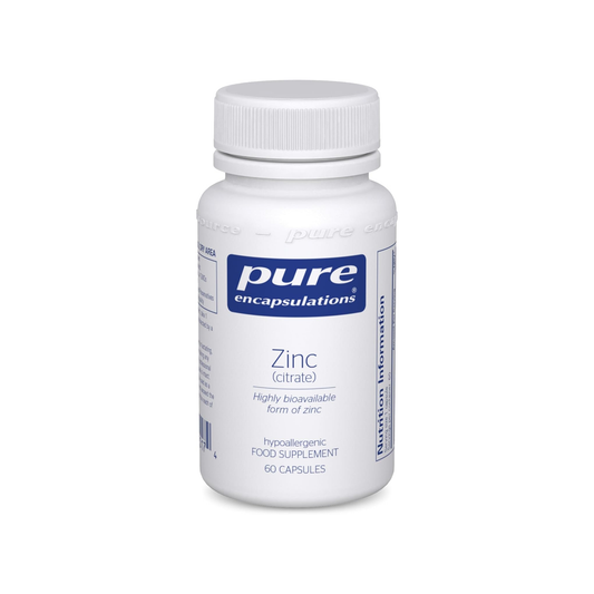 Pure Encapsulations Zinc (Citrate) 30mg, 60 Capsules