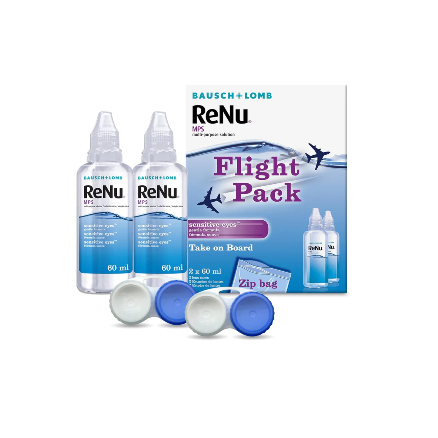 Renu Flight Pack Multi Purpose Solution 2 x 60 ml