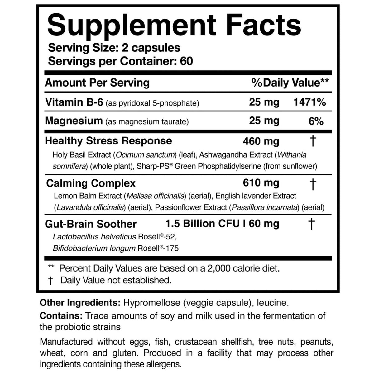 Researched Nutritionals AnxiaEase live cultures pair with herbs in a blend designed to help support relaxation as part of daily use.