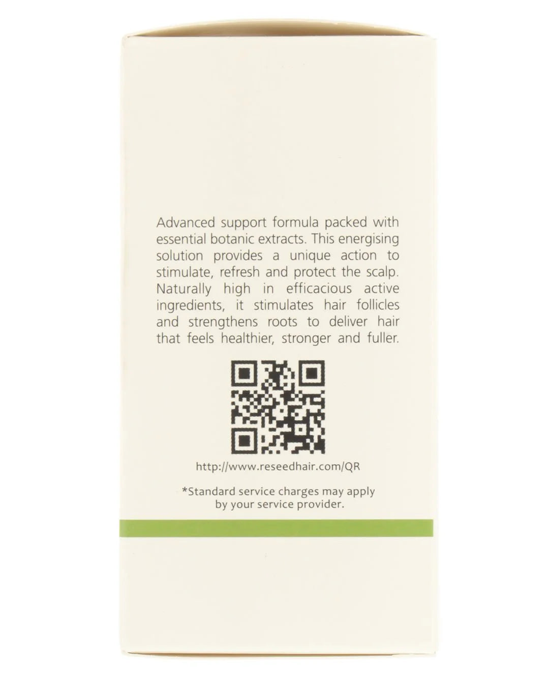 Reseed R8 Hair Solution with Nettle, Horsetail and Green Tea Extract, helps nourish hair follicles and strengthen roots