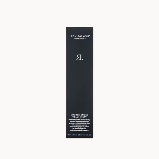 RevitaLash Volumising Primer and Volumising Mascara set 2 x 5.5ml with biotin and flex polymers for full-bodied lashes