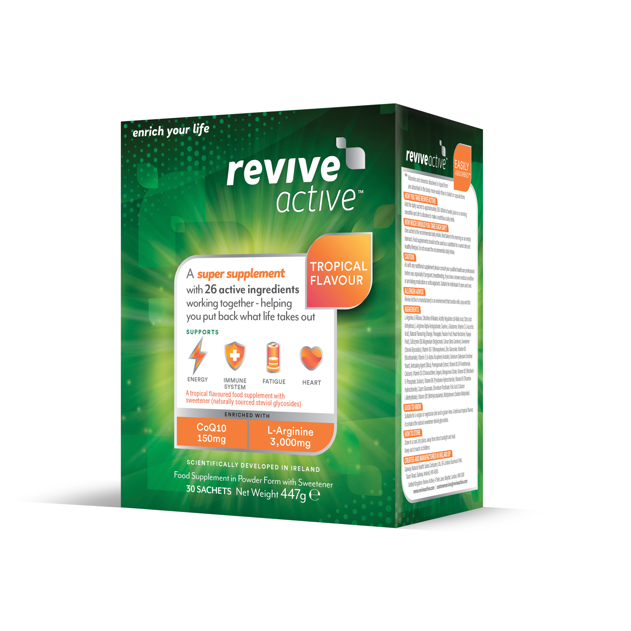 Revive Active Super Supplement Tropical Flavour 30 Sachets | ZEN ...