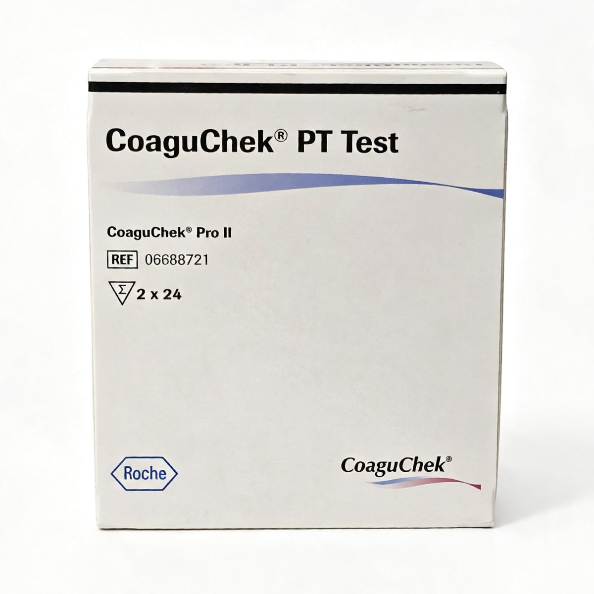 Roche CoaguChek PT Test Strips 48 strips pack for CoaguChek Pro II coagulation monitor INR and prothrombin time testing