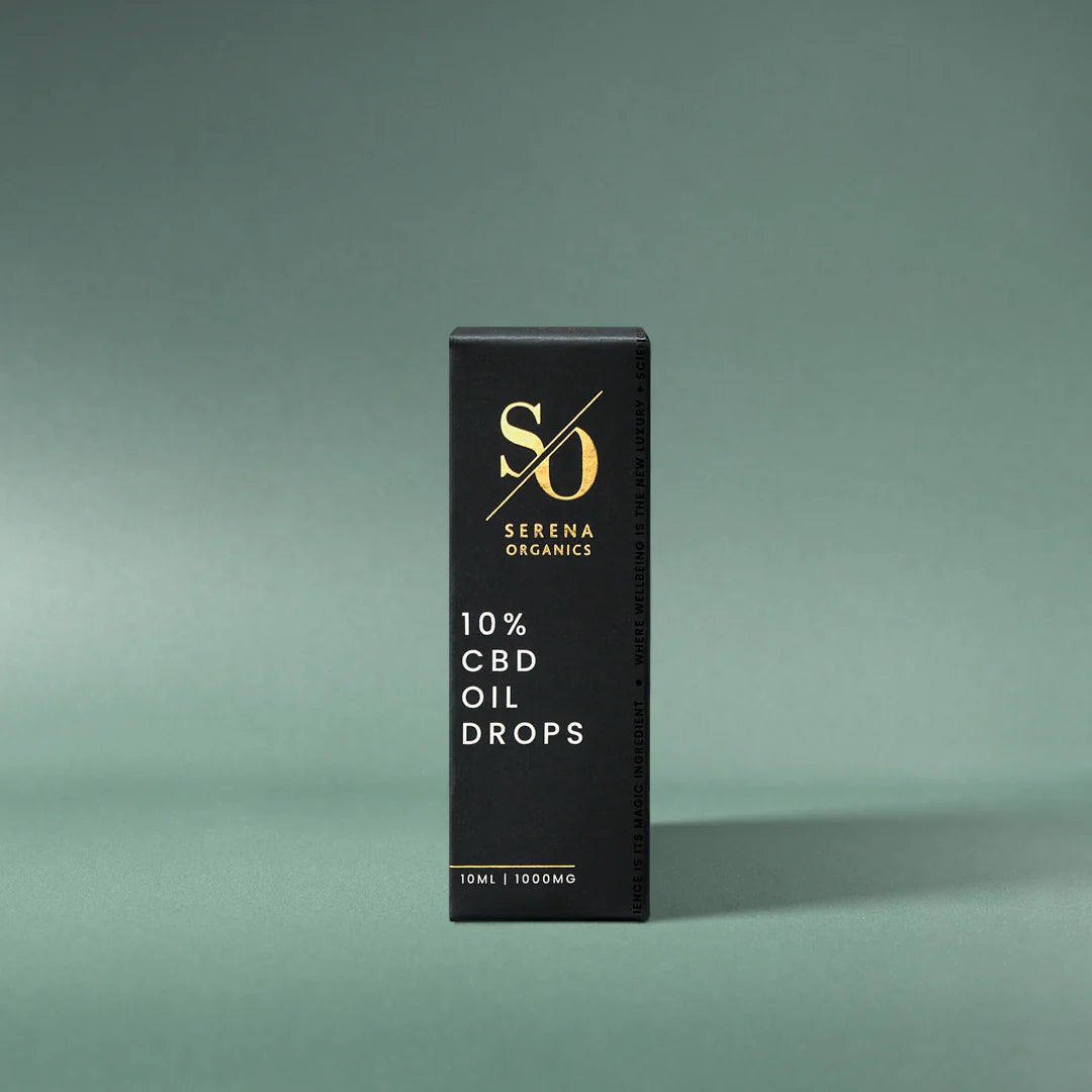 Serena Organics 10% CBD Oil Drops 1000mg 10ml Natural