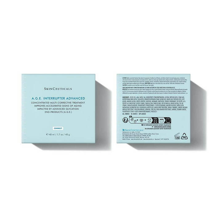 SkinCeuticals A.G.E. Interrupter Advanced with proxylane and flavonoid blend helps support collagen and improve skin elasticity