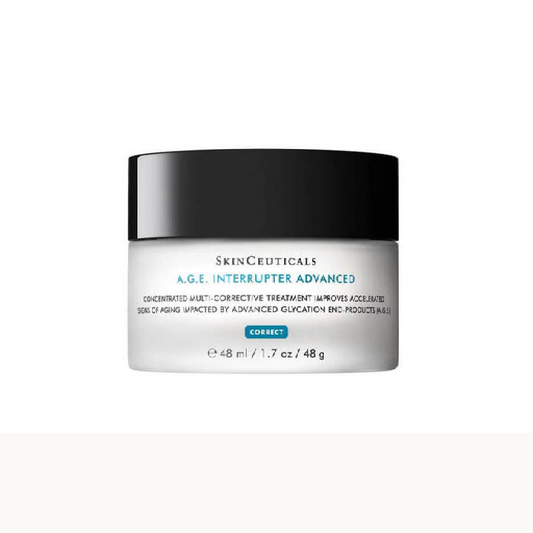 SkinCeuticals A.G.E. Interrupter Advanced 48ml anti ageing face cream helps reduce wrinkles and improve skin firmness and radiance