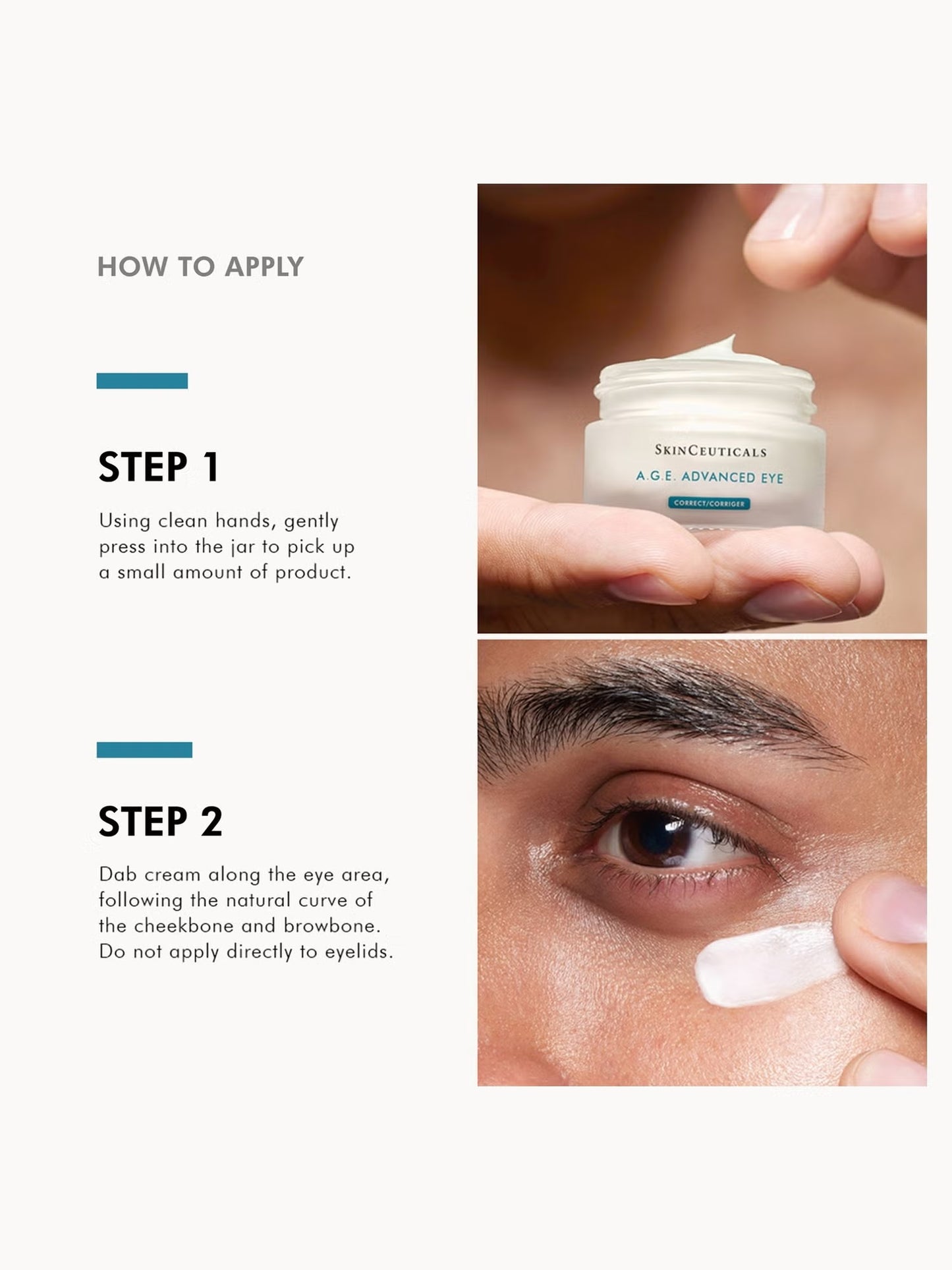 SkinCeuticals A.G.E. Advanced Eye Cream for tired eyes helps reduce puffiness dark circles and fine lines for a refreshed look