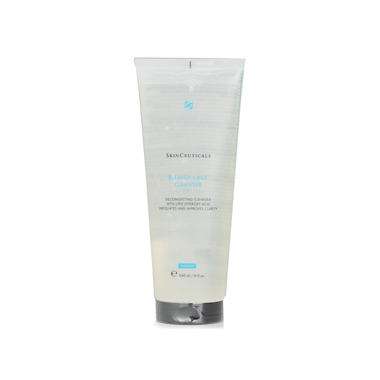 SkinCeuticals Blemish Age Cleanser Gel 240ml exfoliating face wash that removes oil reduces breakouts and refines pores for clearer skin
