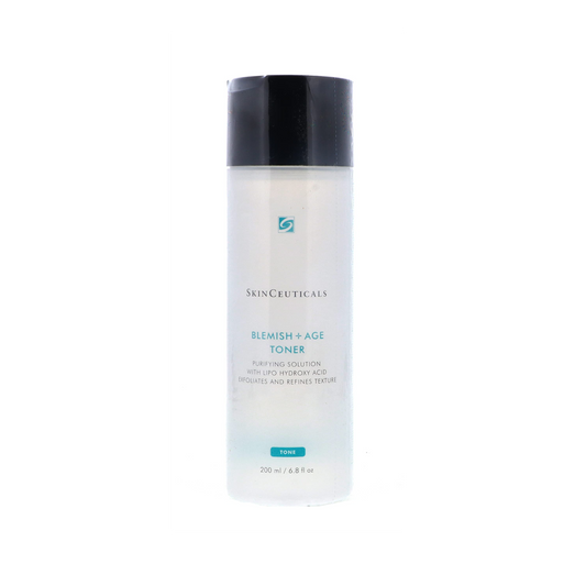 SkinCeuticals Blemish Age Toner 200ml exfoliating lotion that reduces blemishes unclogs pores and improves skin clarity for ageing acne prone skin
