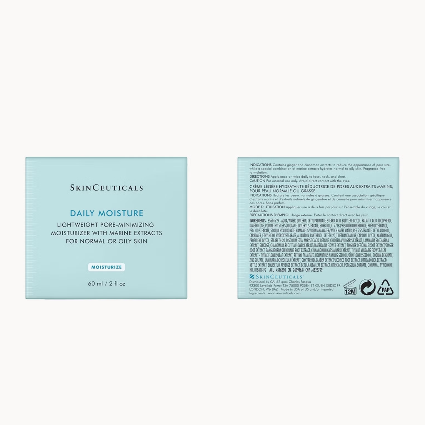 SkinCeuticals Daily Moisture with hyaluronic acid sea algae and botanicals helps hydrate skin and refine pores without heaviness