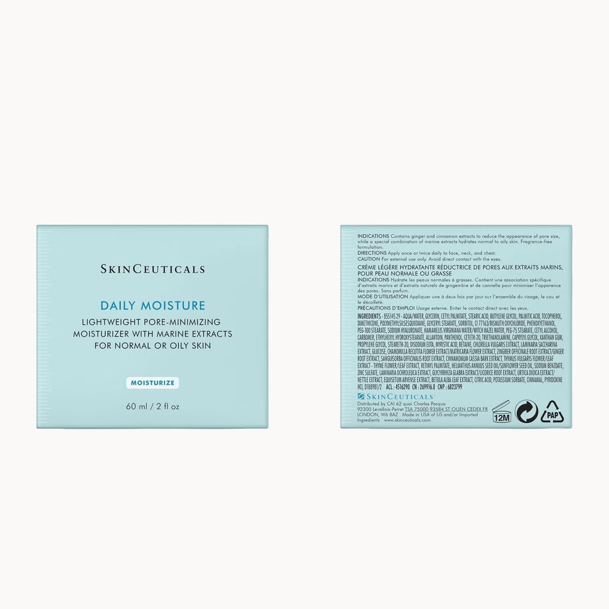 SkinCeuticals Daily Moisture with hyaluronic acid sea algae and botanicals helps hydrate skin and refine pores without heaviness