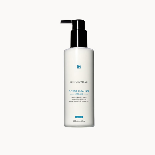 SkinCeuticals Gentle Cleanser 200ml hydrating cream cleanser that removes makeup and impurities while soothing dry and sensitive skin