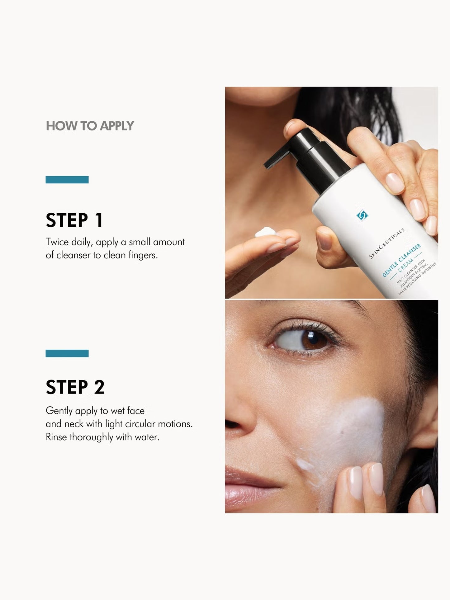 SkinCeuticals Gentle Cleanser for dry and sensitive skin helping remove makeup gently comfort tight skin and leave complexion soft and hydrated