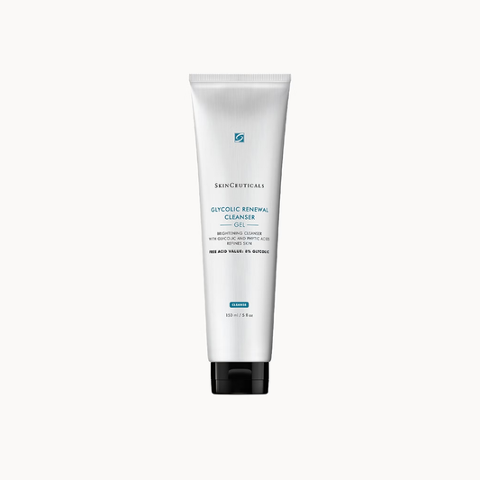 SkinCeuticals Glycolic Renewal Cleanser 150ml exfoliating gel face wash that removes impurities brightens skin and improves texture for a clearer complexion