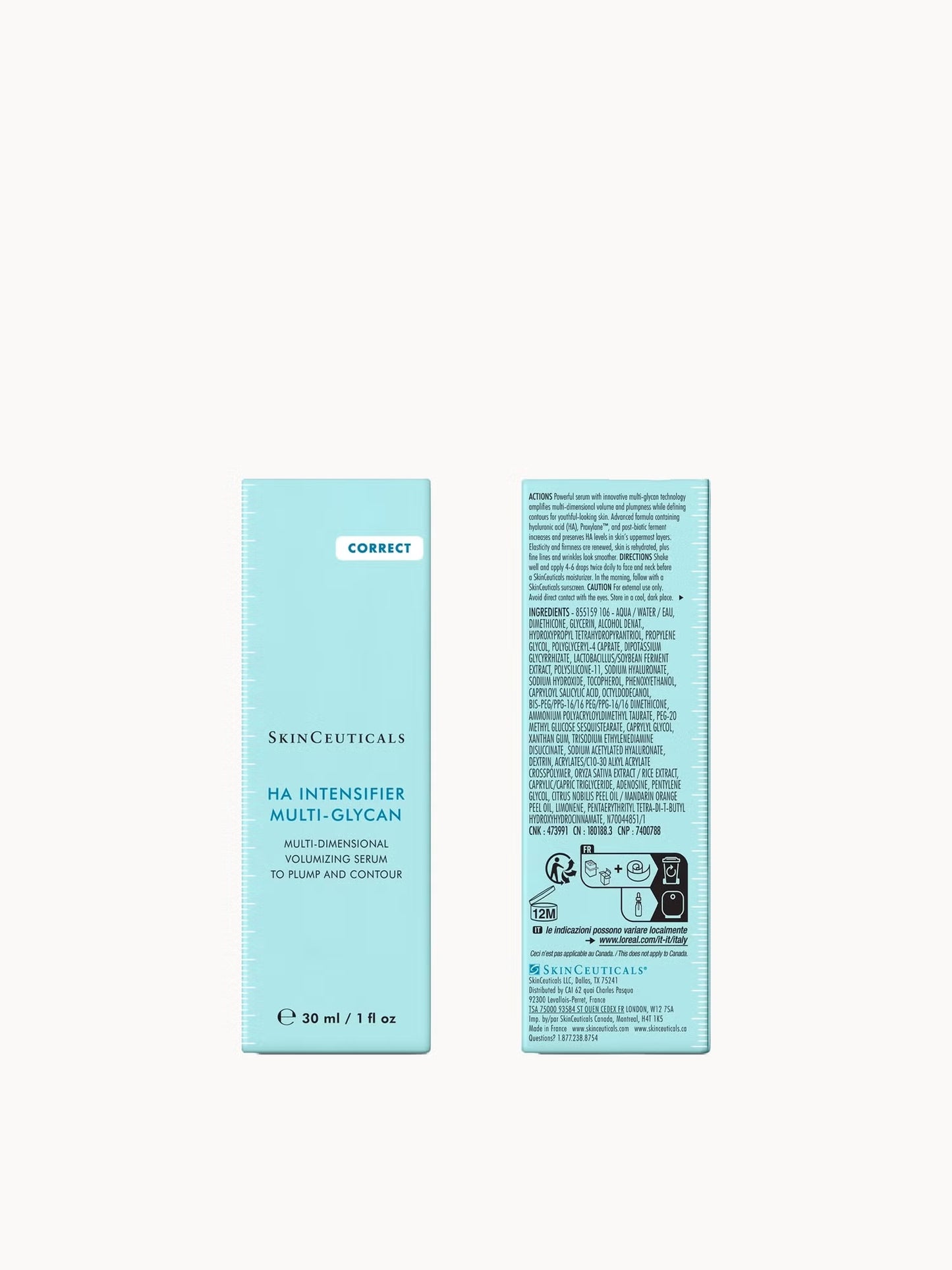 SkinCeuticals HA Intensifier with hyaluronic acid proxylane and postbiotic ferment helps increase skin hydration improve elasticity and support skin volume