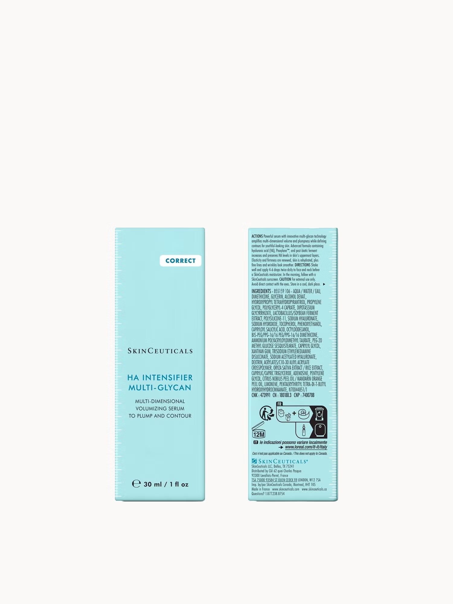 SkinCeuticals HA Intensifier with hyaluronic acid proxylane and postbiotic ferment helps increase skin hydration improve elasticity and support skin volume