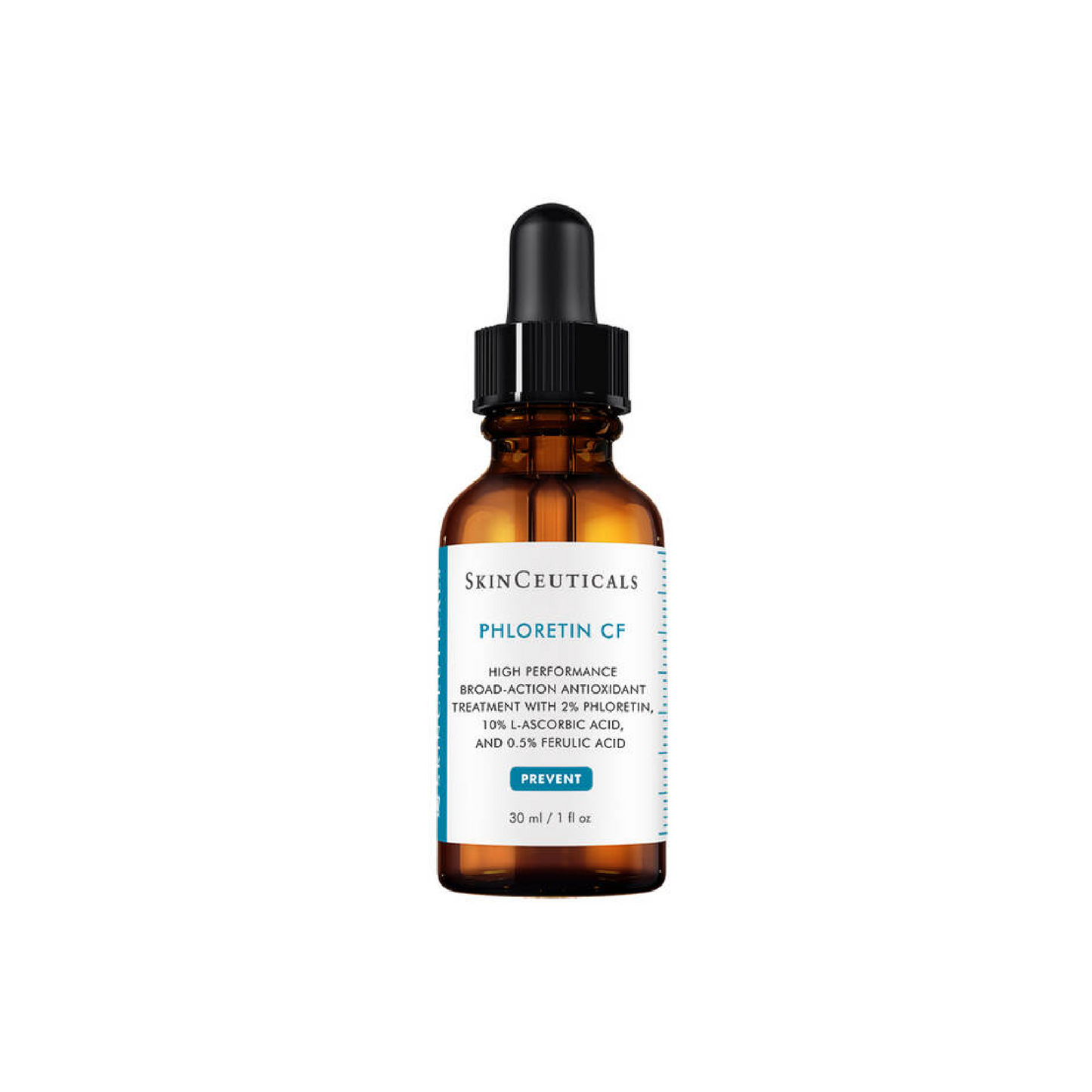 SkinCeuticals Phloretin CF vitamin C serum 30ml bottle delivering advanced antioxidant protection to brighten skin and reduce visible signs of ageing and uneven tone