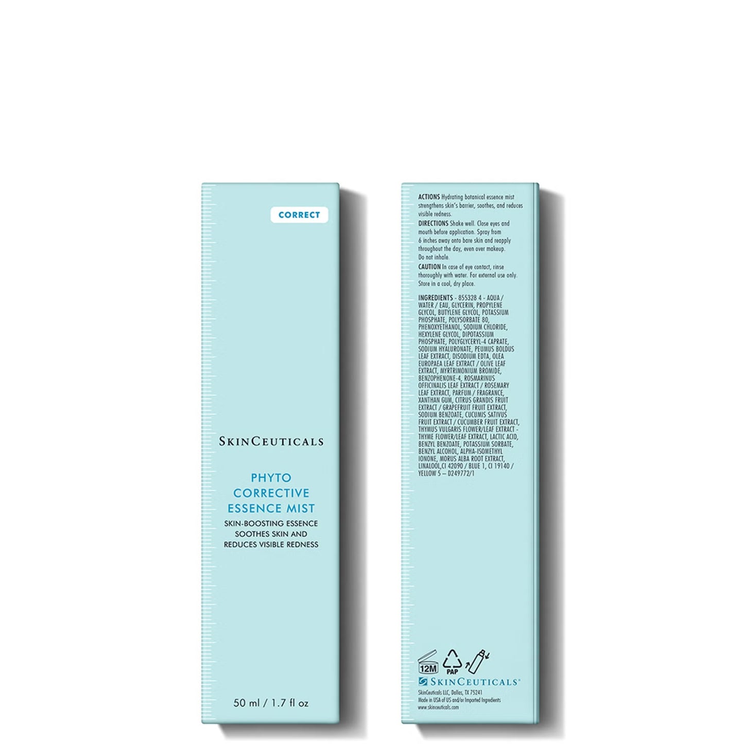SkinCeuticals Phyto Corrective Essence Mist with botanical extracts and hyaluronic acid helps calm irritation and boost hydration