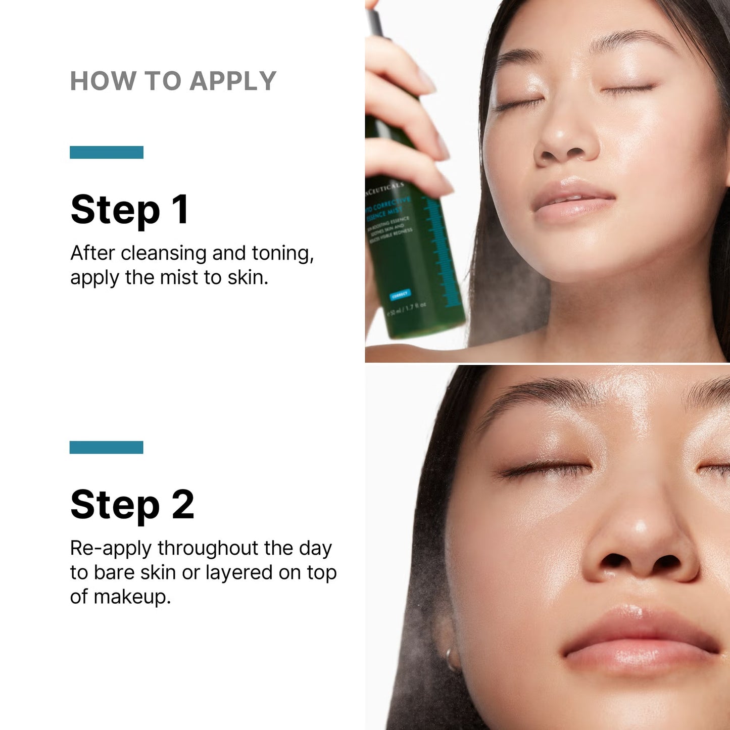 SkinCeuticals Phyto Corrective Essence Mist for sensitive skin provides instant hydration and refreshes makeup while reducing redness