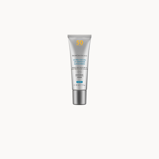 SkinCeuticals Ultra Facial UV Defense SPF 50 30ml hydrating sunscreen with high UVA UVB protection to prevent sun damage and early ageing