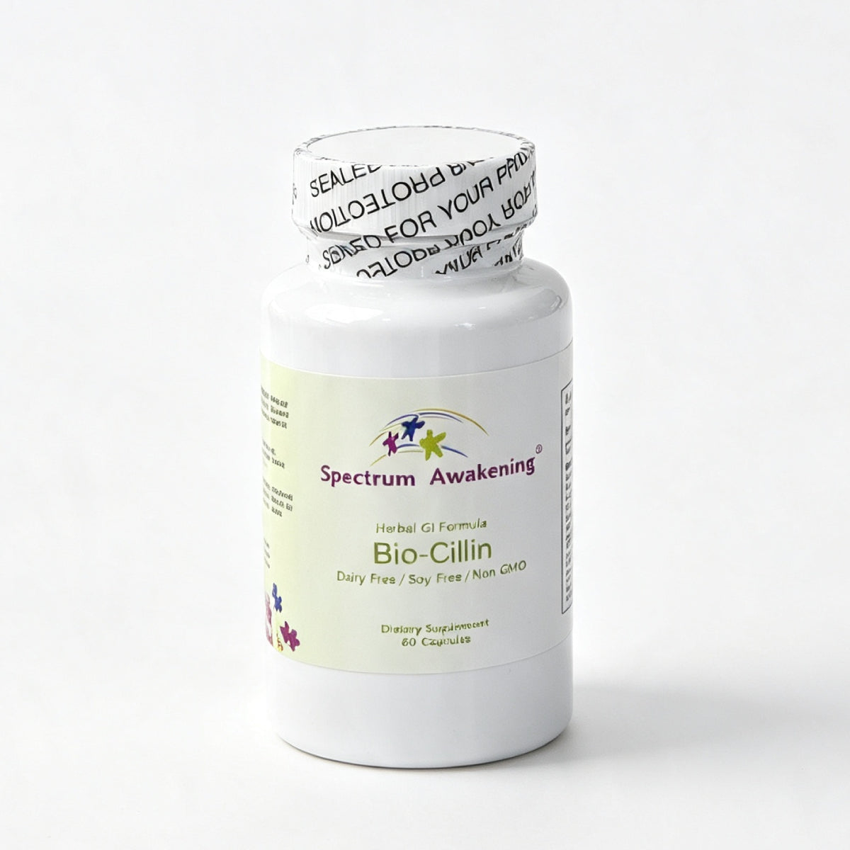Spectrum Awakening Bio-Cillin 60 capsules broad spectrum herbal digestive supplement with Zinc and 16 herbal extracts for gut health support