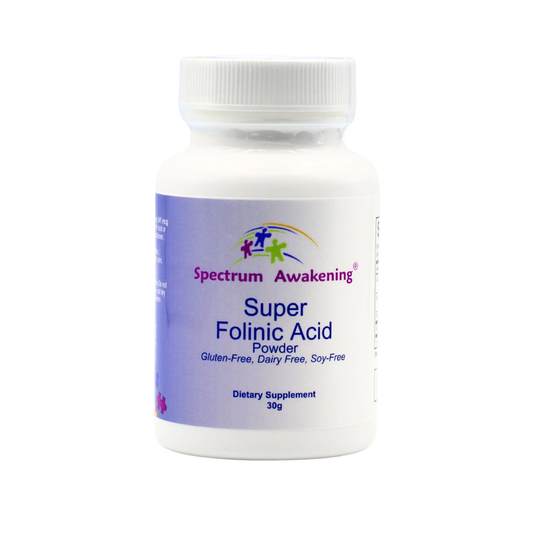 Spectrum Awakening Super Folinic Acid Powder 30g with absorption co-factors gluten free dairy free soy free