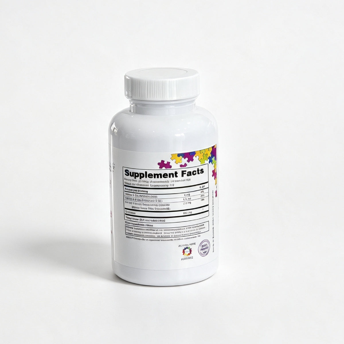 Spectrum Awakening Attention On The Double showing key actives Vitamin C and Iron in a 62g daily supplement powder format