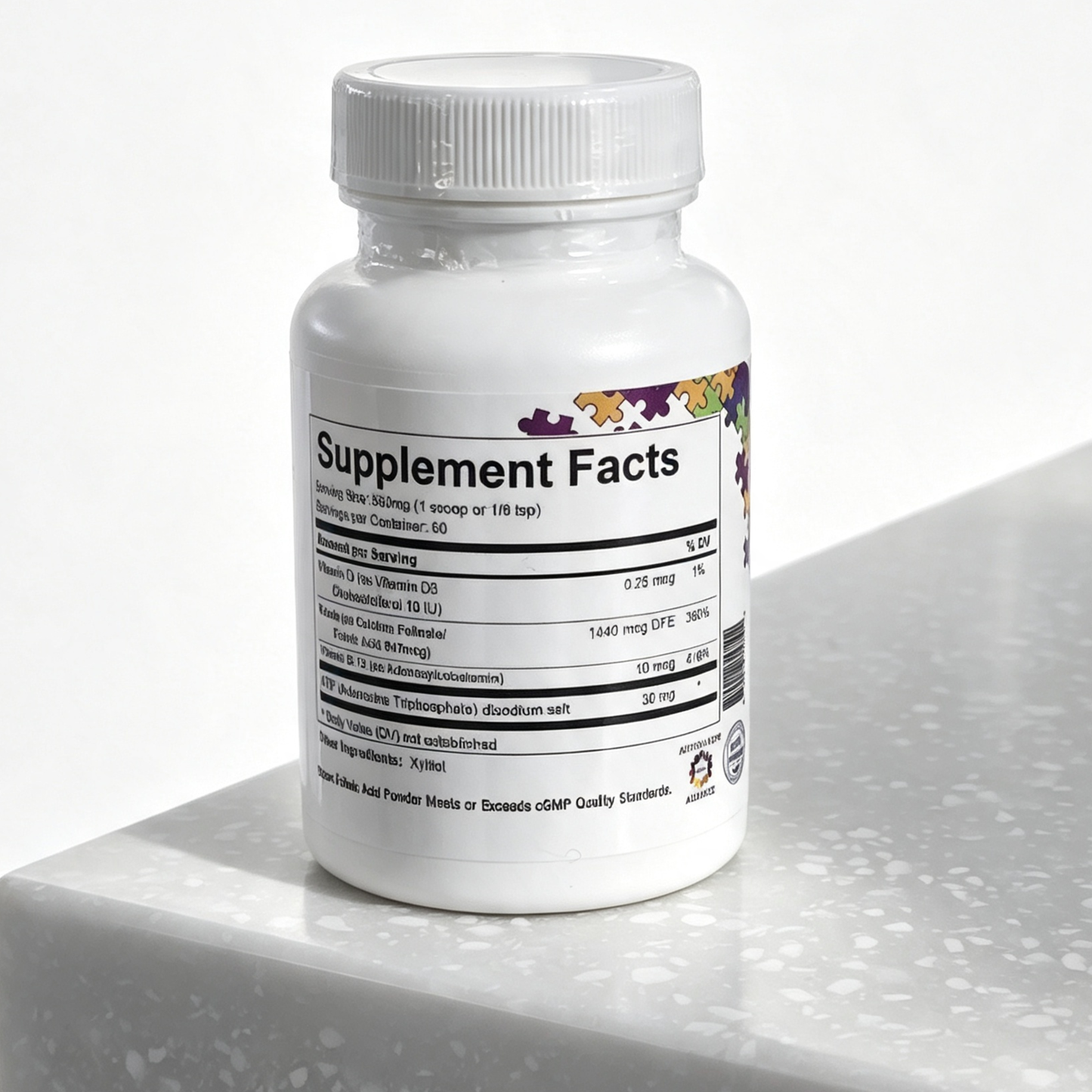 Spectrum Awakening Super Folinic Acid sweet-tasting powder providing folate approximately 60 servings per 30g pack