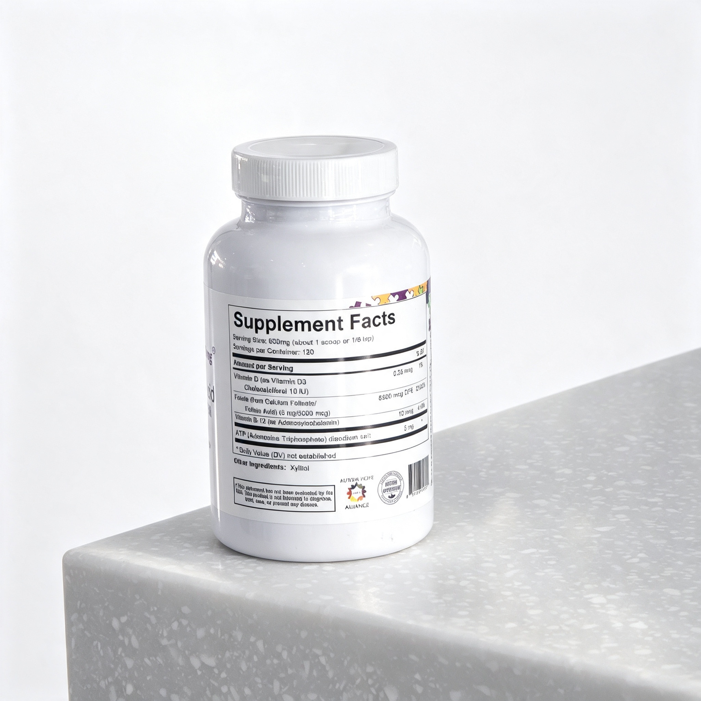 Spectrum Awakening Super Folinic Acid High Dose Powder 63g sugar free xylitol sweetened gluten free dairy free soy free