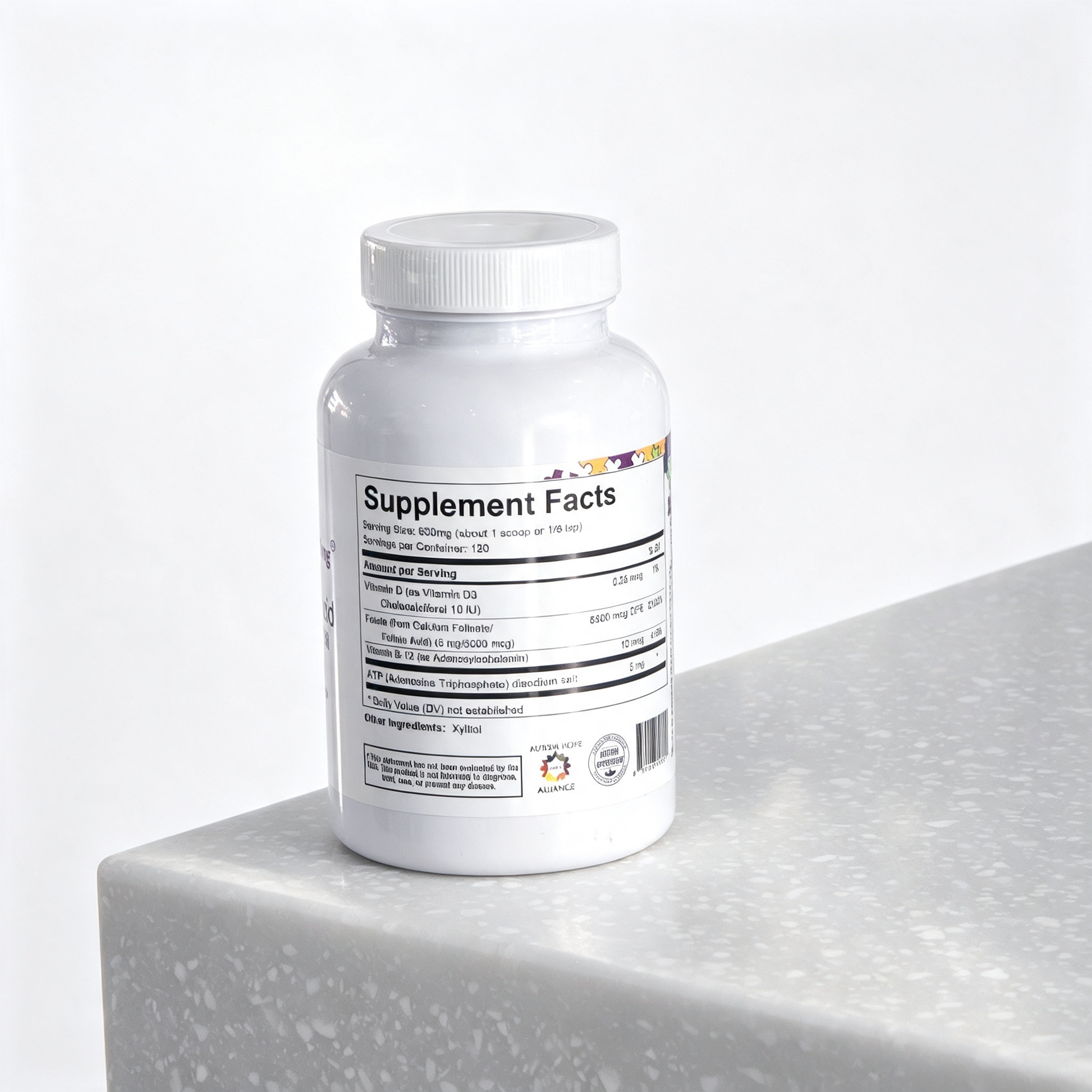 Spectrum Awakening Super Folinic Acid High Dose Powder 63g sugar free xylitol sweetened gluten free dairy free soy free