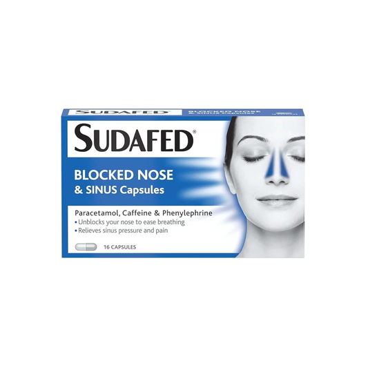 Sudafed Blocked Nose & Sinus 16 Capsules