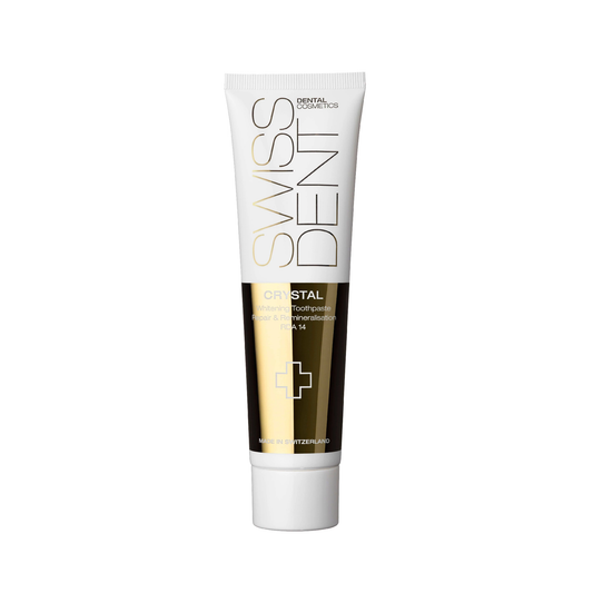 Swissdent Crystal fluoride-free whitening toothpaste 50ml for sensitive teeth with natural enamel remineralisation