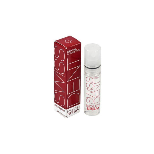Swissdent Extreme Whitening mouthspray 9ml portable spray designed to neutralise bad breath and support fresh oral hygiene on the go