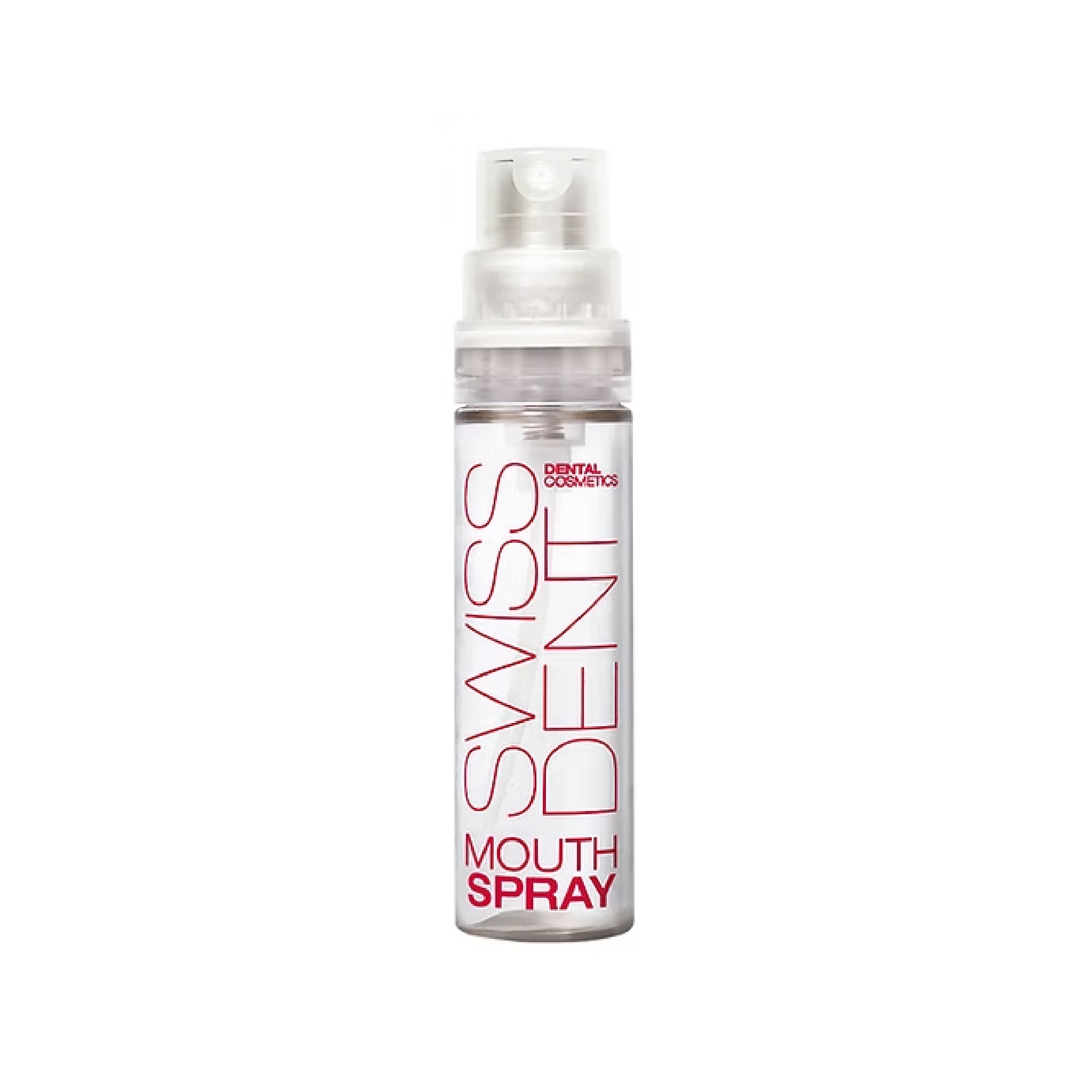 Swissdent mouthspray with essential oils and whitening agents helping reduce odours restore oral pH balance and support whitening toothpaste effectiveness