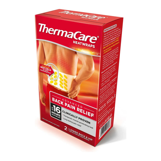 ThermaCare Heatwraps Back Pain Relief, 2 Heatwraps