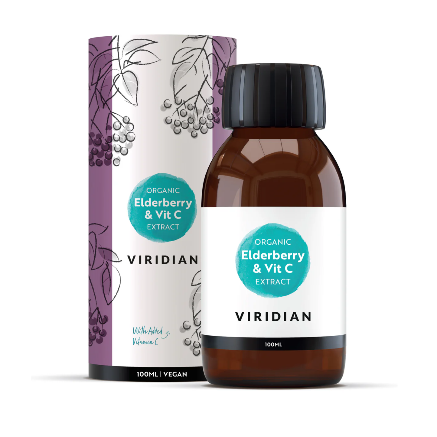 Viridian Organic Elderberry Extract & Vitamin C 100ml