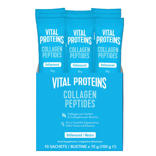 Vital Proteins Collagen Peptides Sachets 10g x 10 offer a simple way to add collagen to hot or cold drinks.