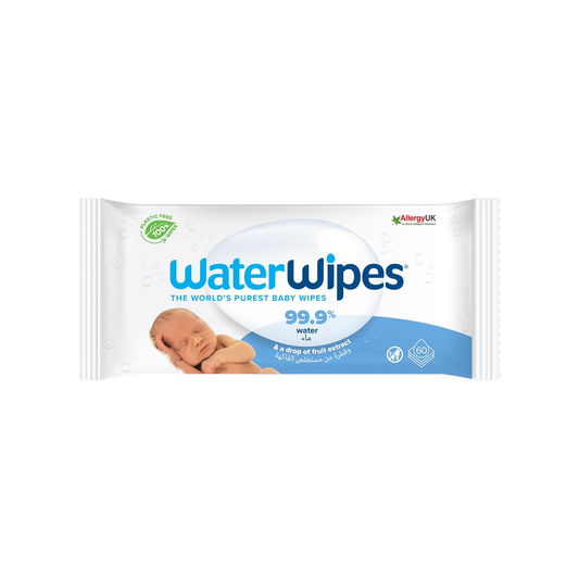 Waterwipes Sensitive Newborn Biodegradable Baby Wipes 60 Wipes