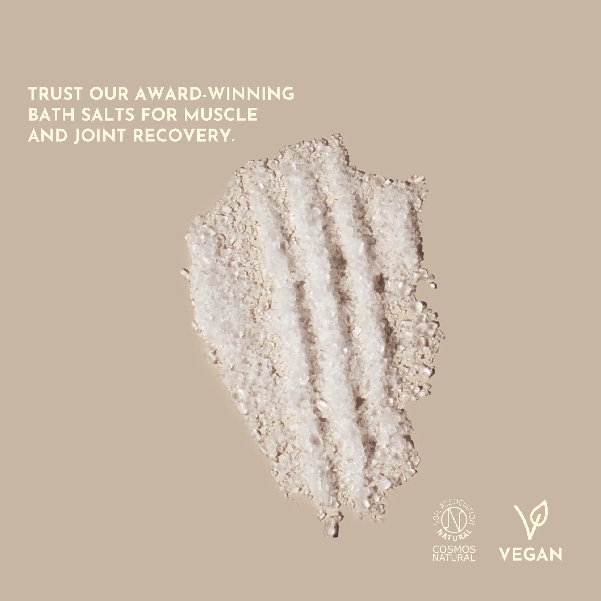 WholyMe Relief Epsom Salts 1kg vegan cruelty-free bath soak for adults supporting post-exercise wellbeing