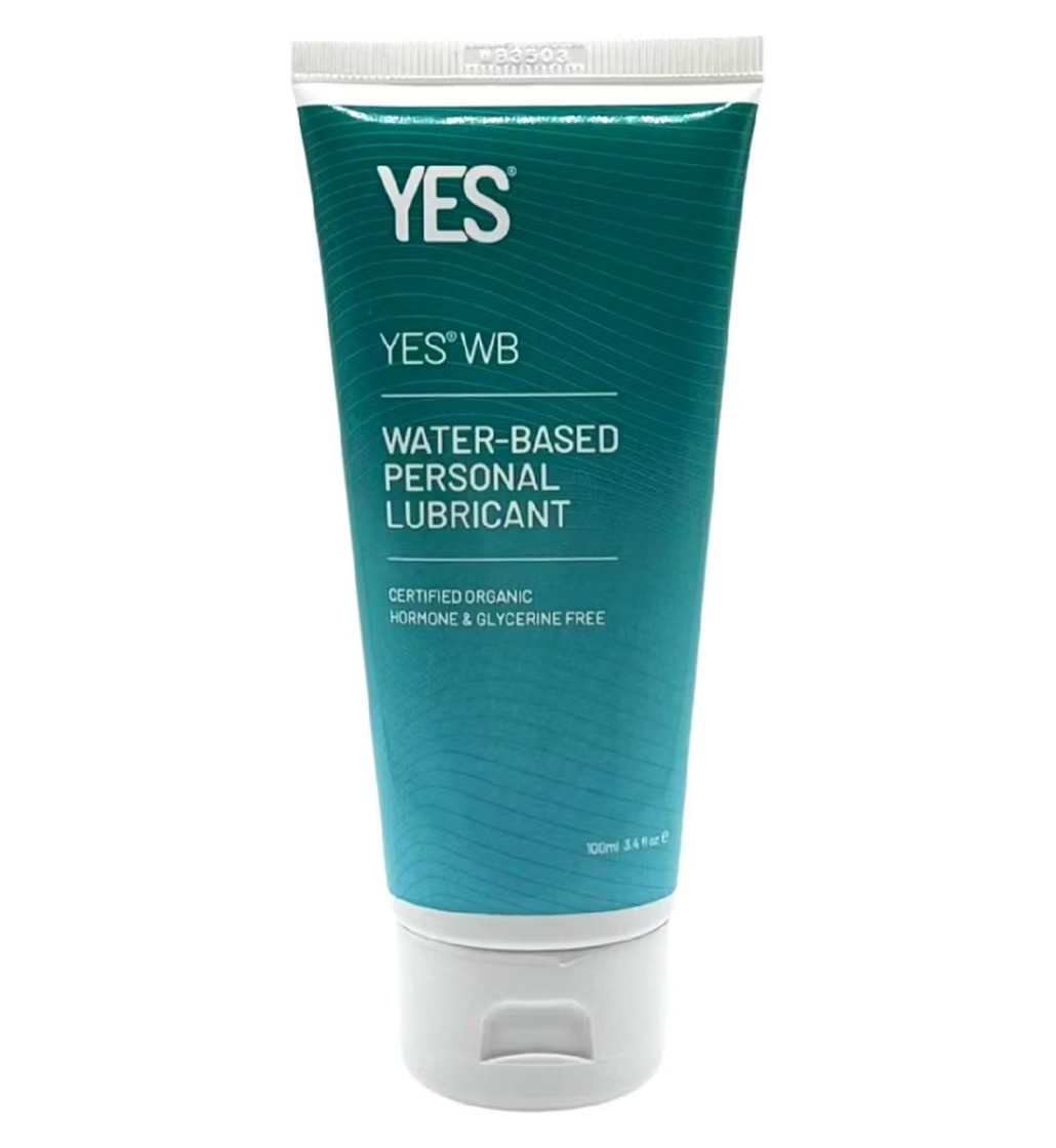 YES WB organic vaginal lubricant 75ml for internal and external use suitable for frequent daily intimate use