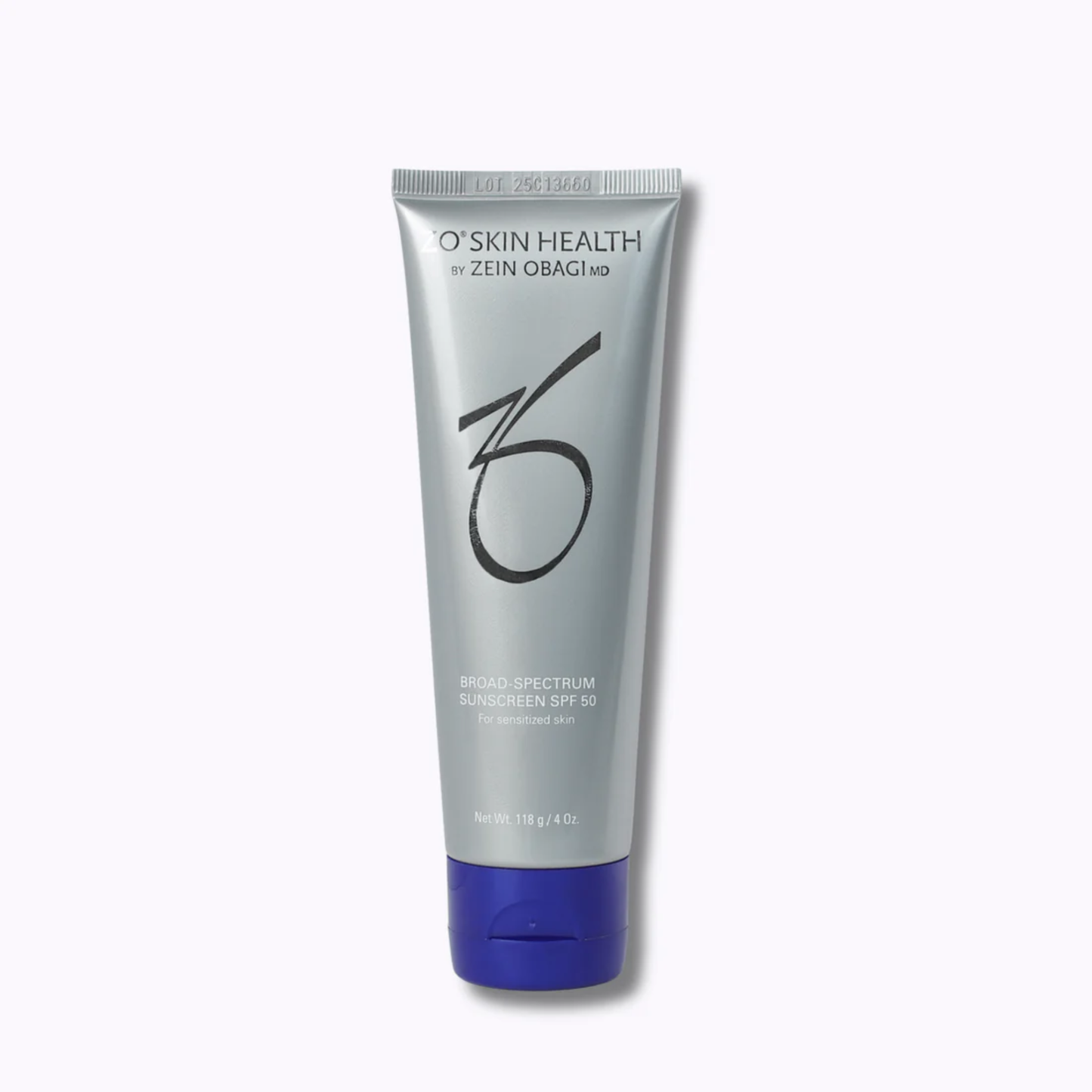 ZO Skin Health Daily Broad-Spectrum SPF50 118g mineral sunscreen with Titanium Dioxide and Zinc Oxide for broad-spectrum UVA, UVB, blue light and IR-A protection